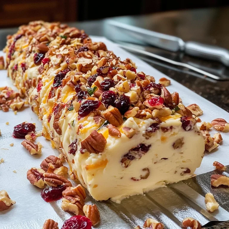 Cranberry Pecan Cheese Log