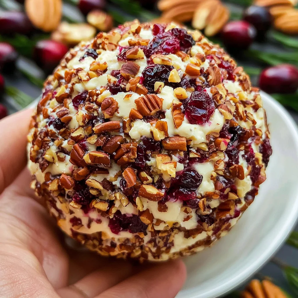 Cranberry Pecan Goat Cheese Ball