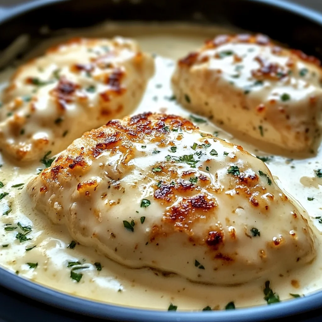 Creamy Baked Chicken with Parmesan and Garlic