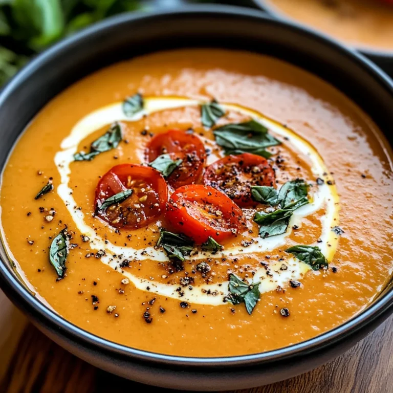 Creamy Roasted Garlic Tomato Soup