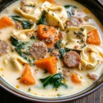 Creamy Sausage Tortellini Soup