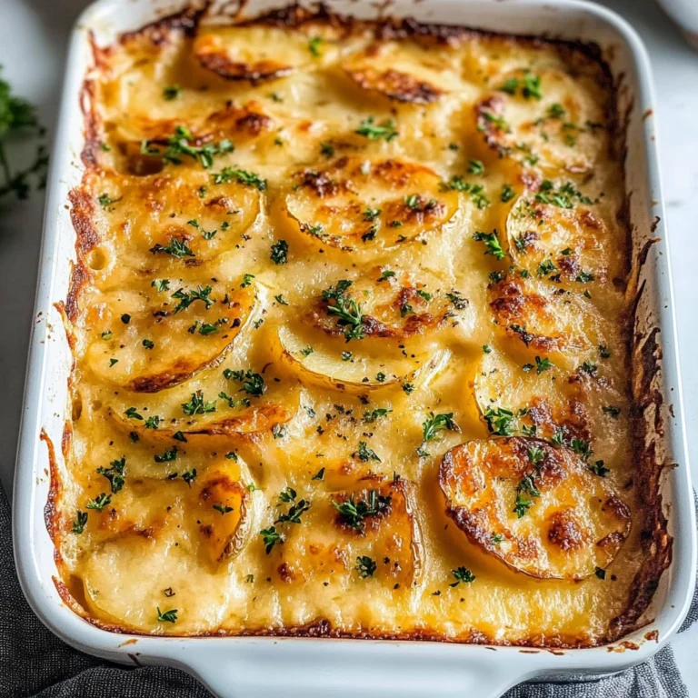 Dad’s Creamy & Cheesy Au Gratin Potatoes