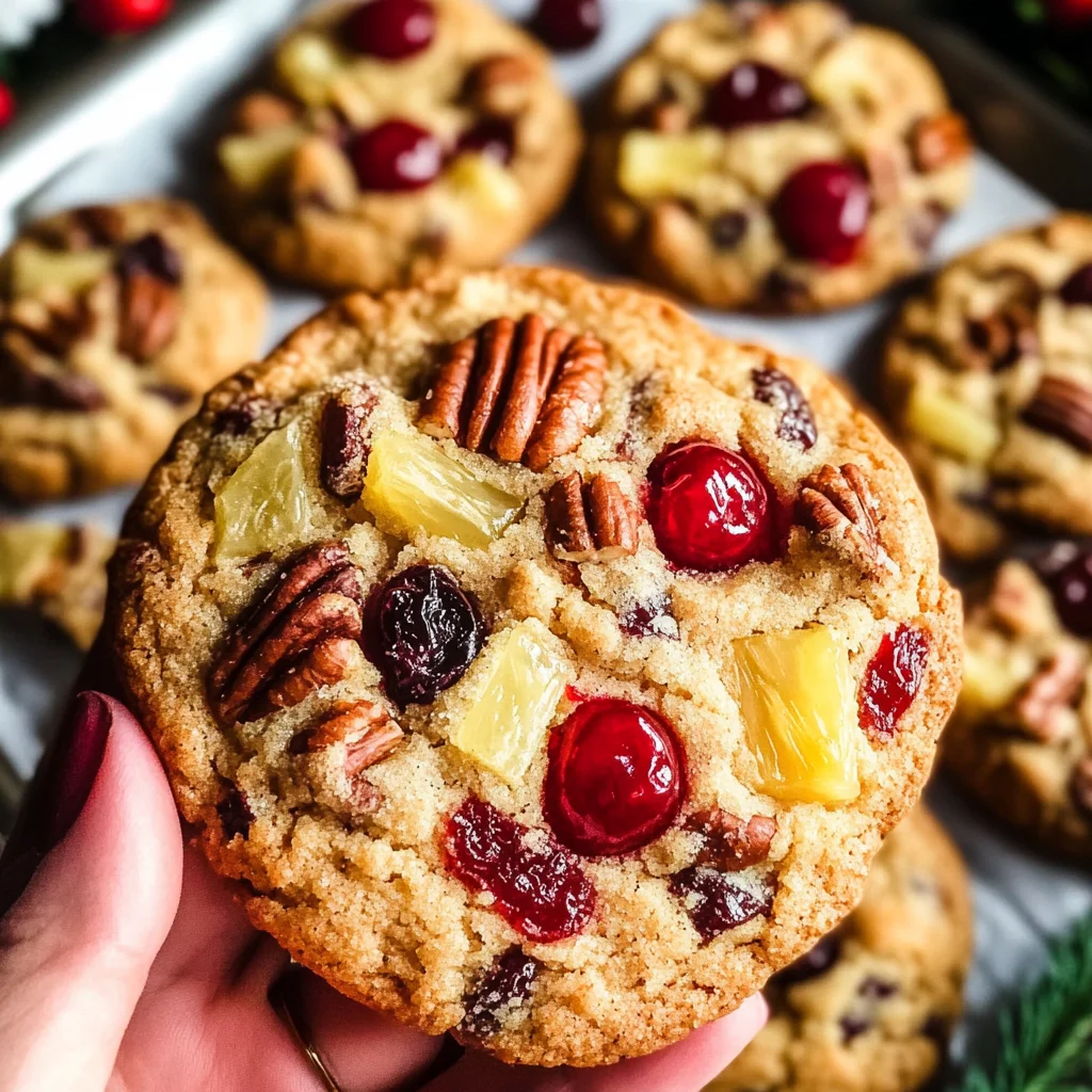 Easy Christmas Fruitcake Cookies Recipe