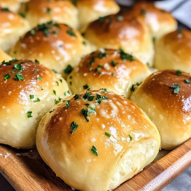 Easy Garlic Butter Dinner Rolls