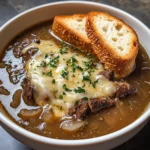 French Onion Beef Short Rib Soup