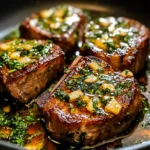 Garlic Butter Pan Seared beef Chops