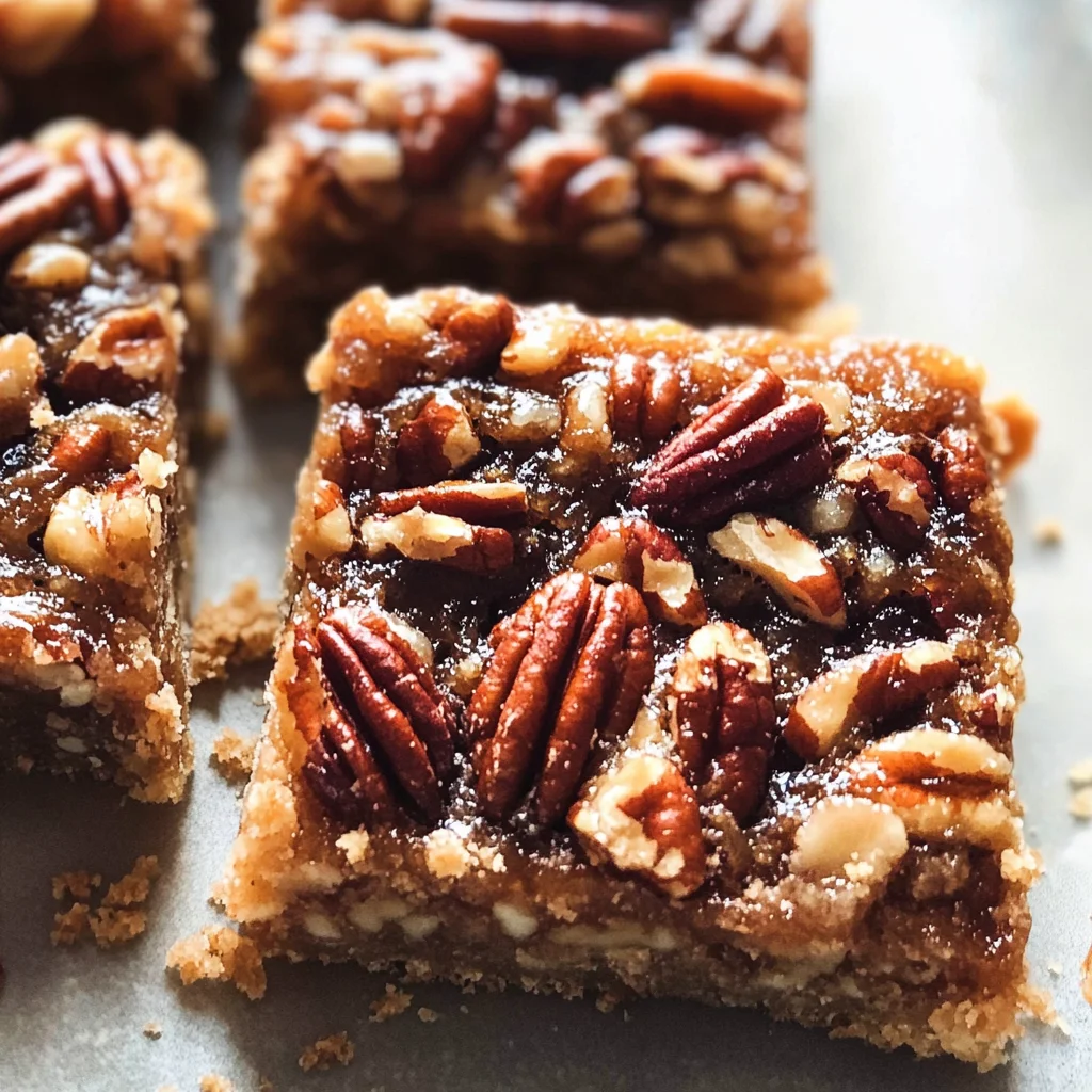 Healthy Gluten-Free Pecan Pie Bars
