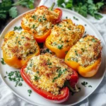 Herby Ricotta Stuffed Peppers