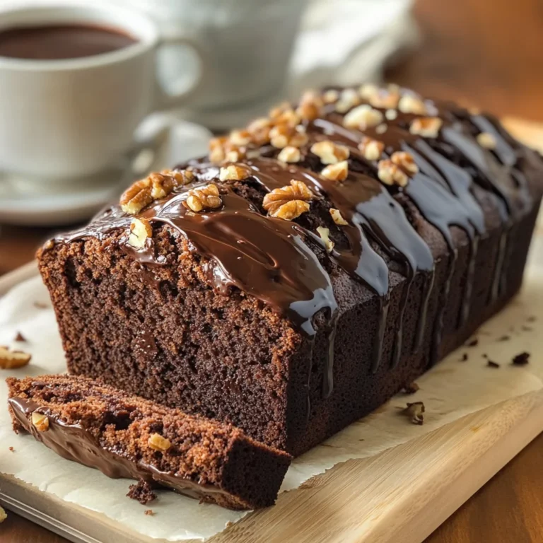 Hot Fudge Brownie Bread