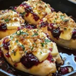 Impressive Cranberry Brie Stuffed Chicken