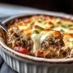 Low Carb Philly Cheesesteak Casserole