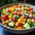 Mediterranean Chickpea Salad with Lemon Vinaigrette: The Best Summer Dish