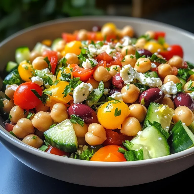 Mediterranean Chickpea Salad with Lemon Vinaigrette: The Best Summer Dish