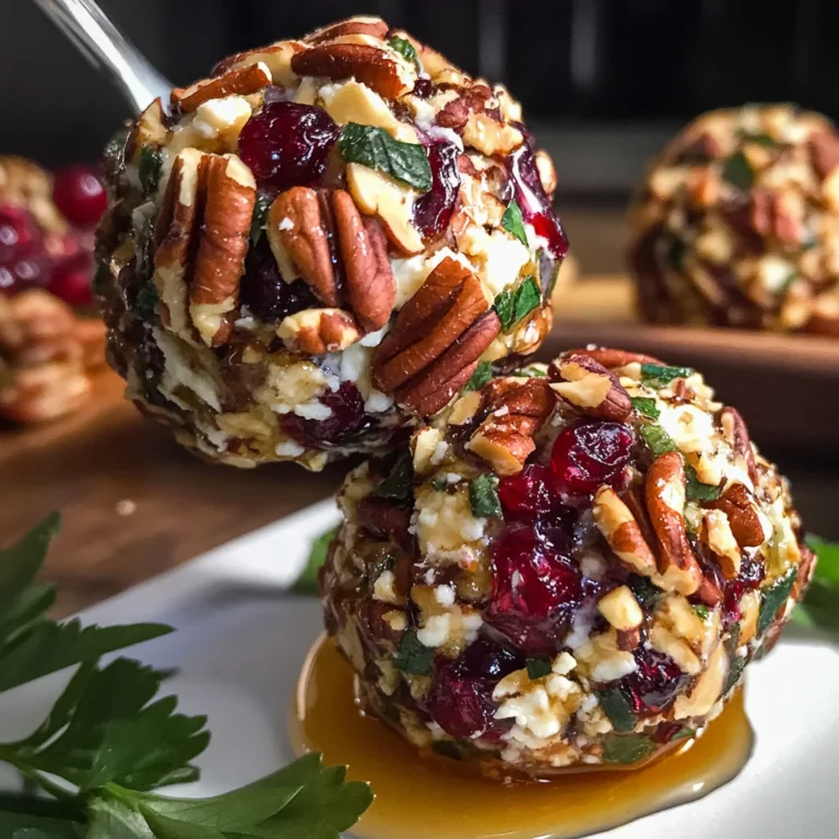 Mini Cranberry Pecan Goat Cheese Balls