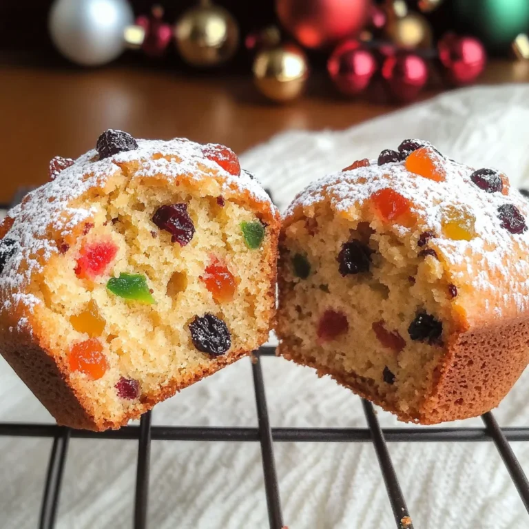 Moist Christmas Stollen Muffins
