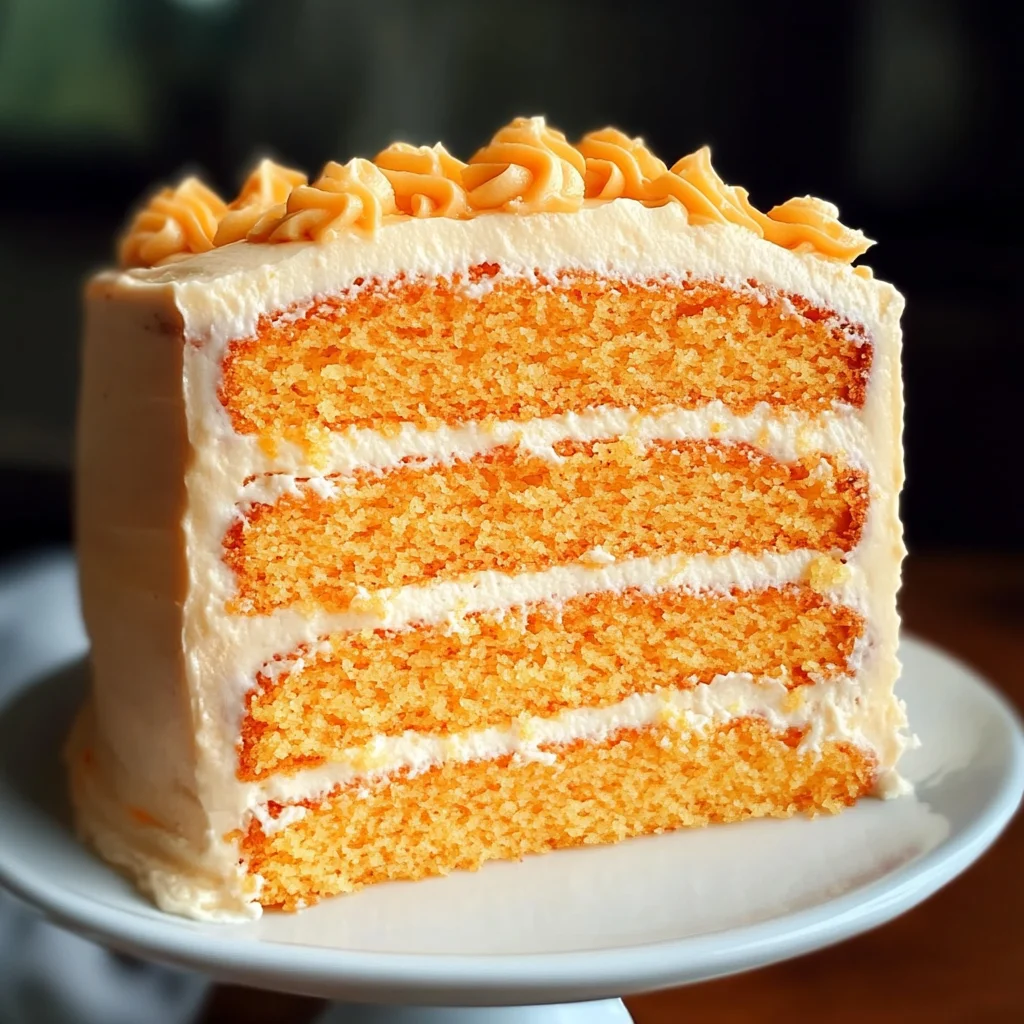Orange Velvet Cake with Orange Cream Cheese Frosting