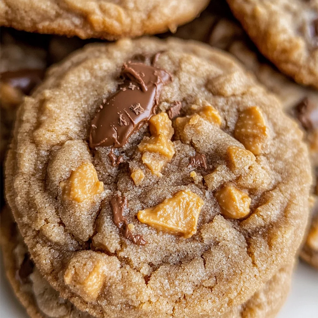 Peanut Butter Butterfinger Cookies