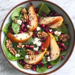 Pear, Pomegranate and Spinach Salad