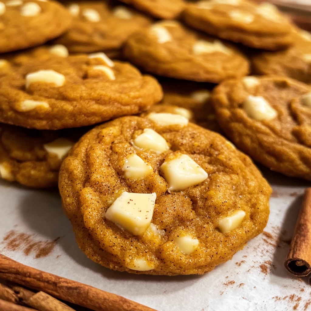 Pumpkin White Chocolate Chip Cookies
