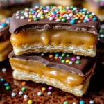 Ritz Cracker Caramel Chocolate Bites