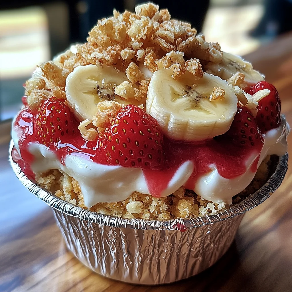 Strawberry Crunch Banana Pudding Recipe - Easy Dessert Delight