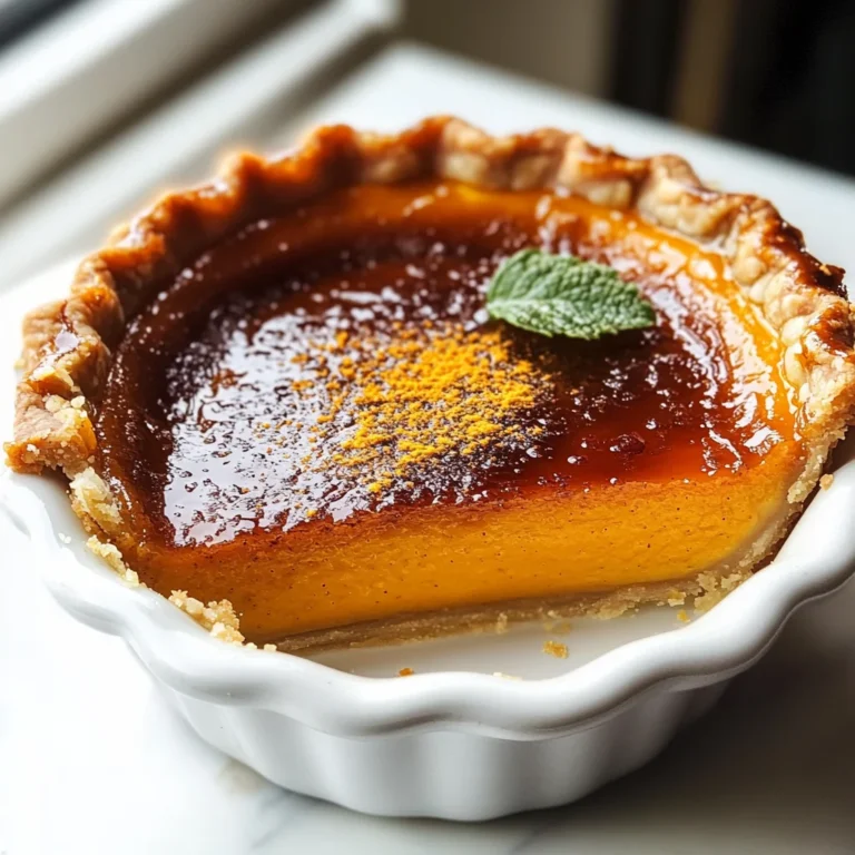 Tasty Pumpkin Pie Brulee with Bourbon Vanilla