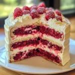 White Chocolate Raspberry Cake