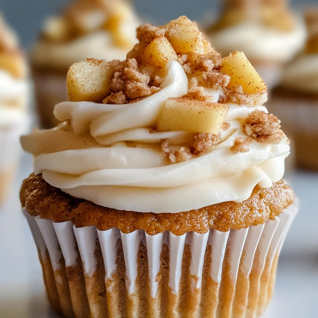 Apple Crisp Cupcakes