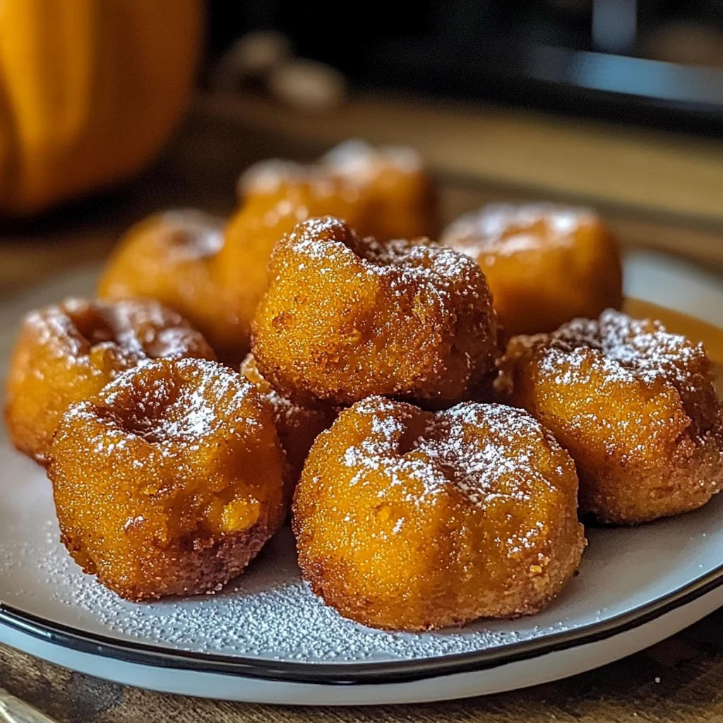 Baked Pumpkin Fritter Bites