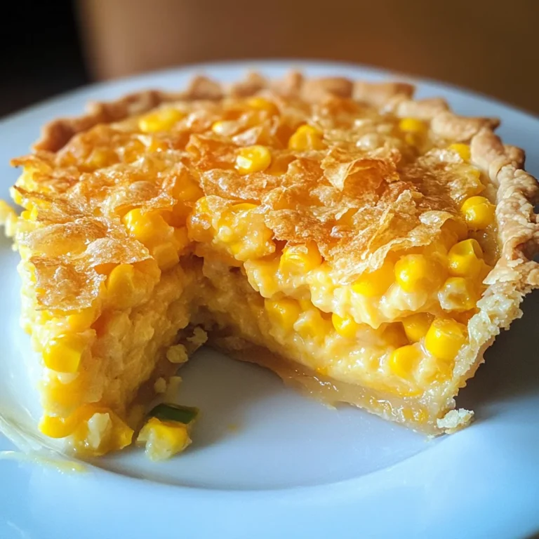 Cheddar Sweet Corn Pie