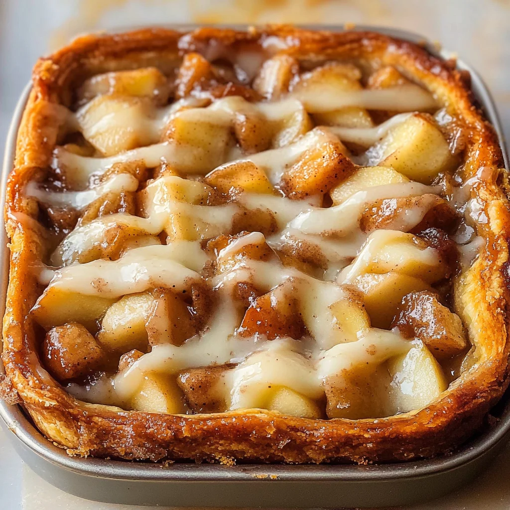 Cinnamon Roll Apple Pie