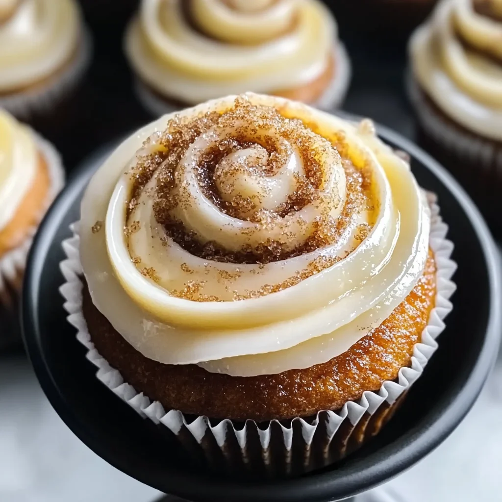 Cinnamon Roll Cupcakes