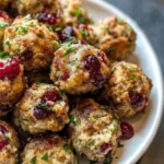 Cranberry & Turkey Stuffing Balls