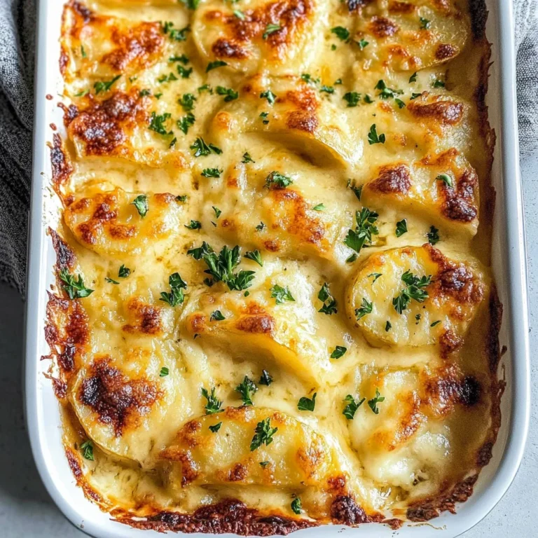 Dad’s Creamy & Cheesy Au Gratin Potatoes