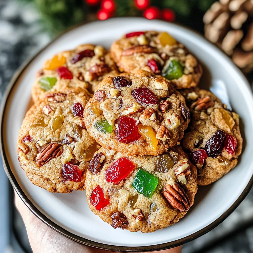 Easy Christmas Fruitcake Cookies Recipe