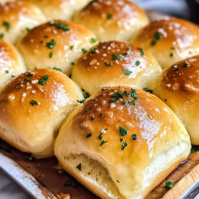 Easy Garlic Butter Dinner Rolls