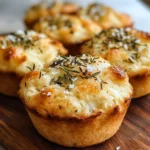 Easy Garlic Rosemary Focaccia Muffins