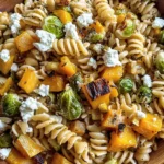 Fall Pasta Salad with Butternut Squash and Brussels