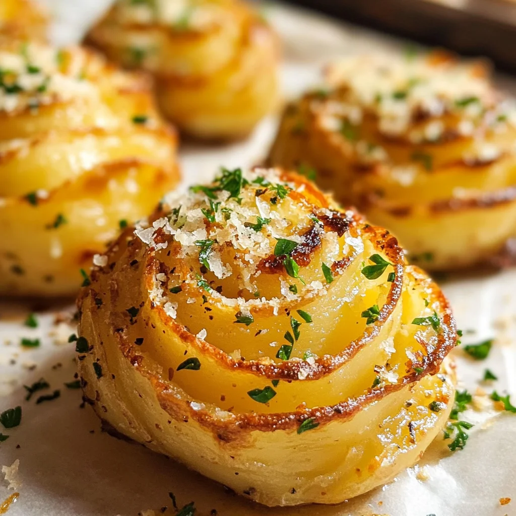 Garlic Parmesan Duchess Potatoes