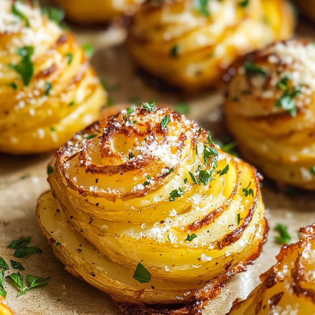 Garlic Parmesan Duchess Potatoes