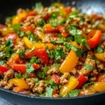 Ground Turkey and Bell Pepper Skillet