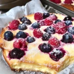 Healthy Berry Cottage Cheese Clafoutis
