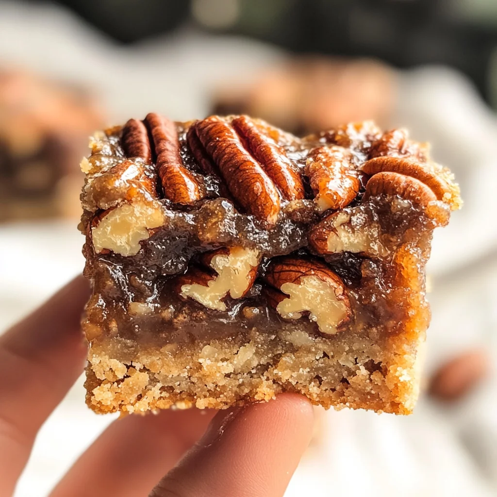 Healthy Gluten-Free Pecan Pie Bars