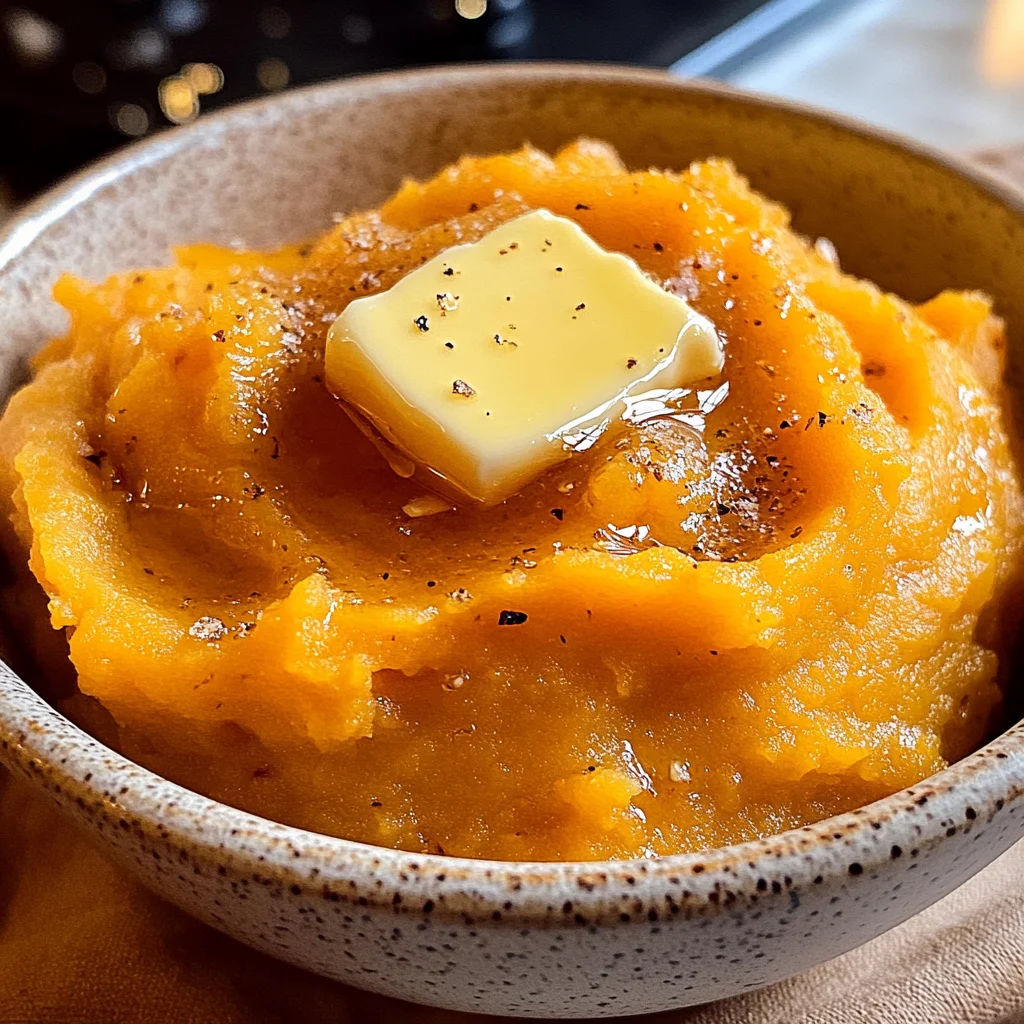 Honey Butter Mashed Sweet Potatoes