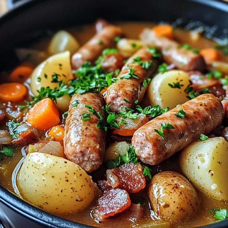 Irish Sausage and Bacon Stew