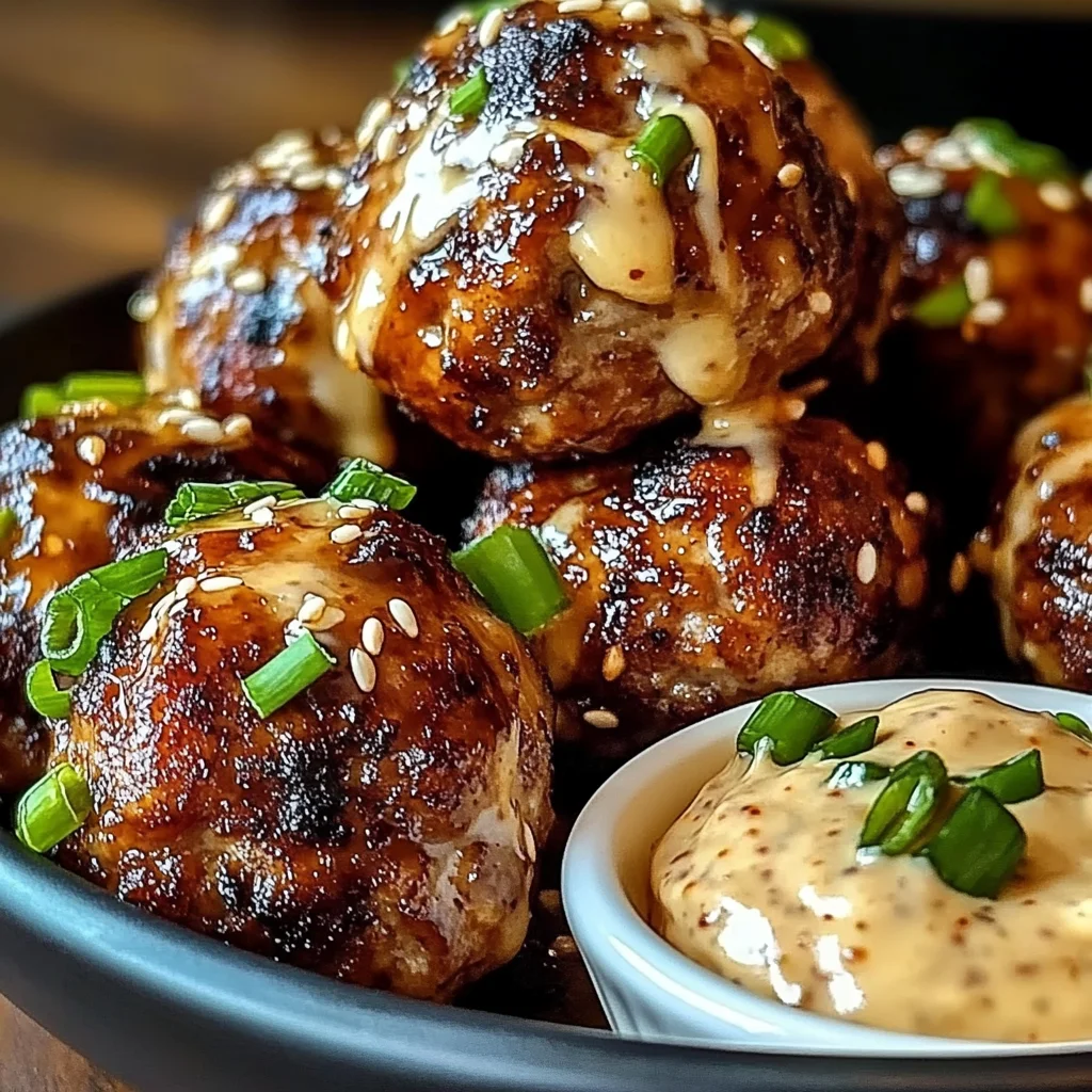 Korean BBQ Meatballs with Spicy Mayo Dip: An Incredible 7-Step Recipe