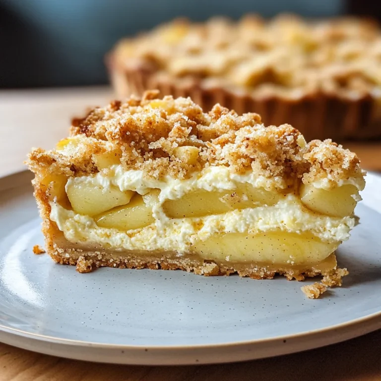 Mascarpone Apple Crumble Torta