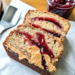 Peanut Butter & Jelly Banana Bread Recipe