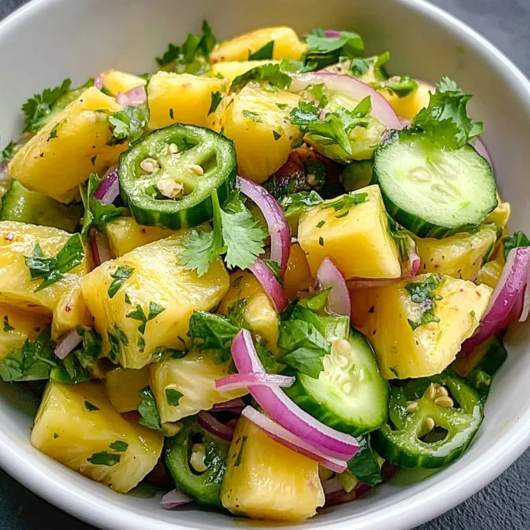 Pineapple Cucumber Salad