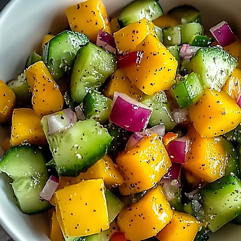 Refreshing Mango Cucumber Salad